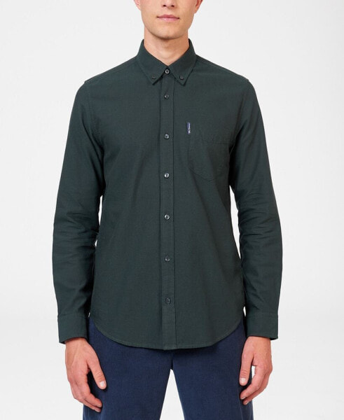 Men's Iconic Oxford Single-Pocket Button-Down Long-Sleeve Shirt