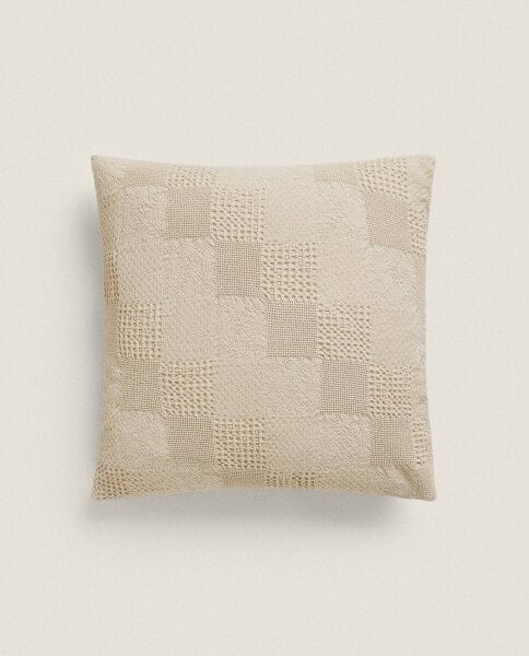 Textured cushion cover