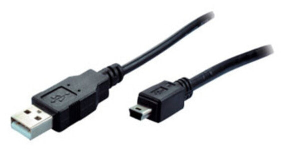 ShiverPeaks BS77162 - 1.8 m - USB A - Mini-USB B - USB 2.0 - 480 Mbit/s - Black