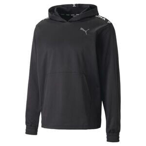 Puma FIT LIGHTWEIGHT PWRFLEECE HOODIE Pánská Mikina, Černá, Velikost M