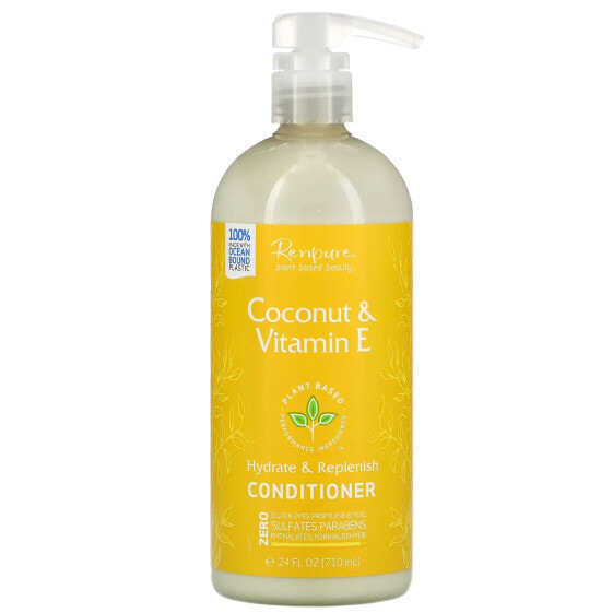 Plant-Based Conditioner, Coconut & Vitamin E , 24 fl oz (710 ml)