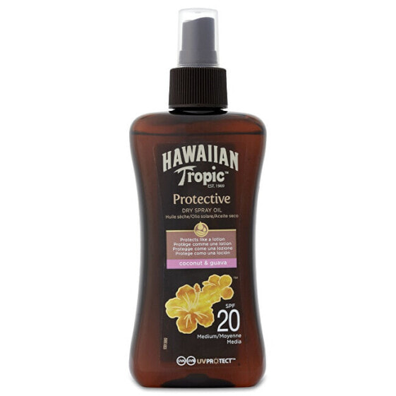 Масло для сухого загара Hawaiian Tropic SPF 20 Protective (Dry Spray Oil) 200 мл