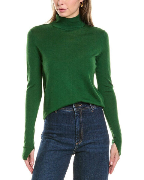 Lafayette 148 New York Split Stand Collar Silk Sweater Women's