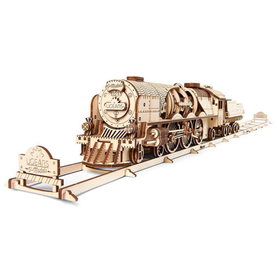 UGEARS V-Express Steam Train Wooden Mechanical Model