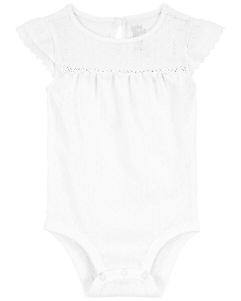 Боди для младенцев Carter's Baby Cotton Pointelle (боди из хлопка с узором)