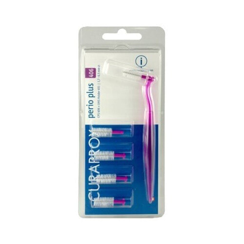 Interdental brush Perio Plus 406 - 6.5 mm Pink (Holder & Refill)