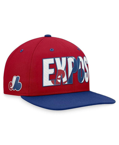 Men's Red Montreal Expos Cooperstown Collection Pro Snapback Hat