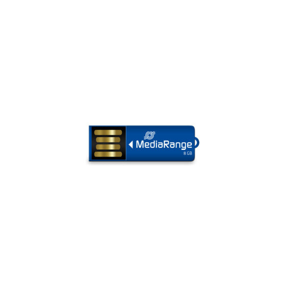 MEDIARANGE MR975 - 8 GB - USB Type-A - 2.0 - 14 MB/s - Capless - Blue