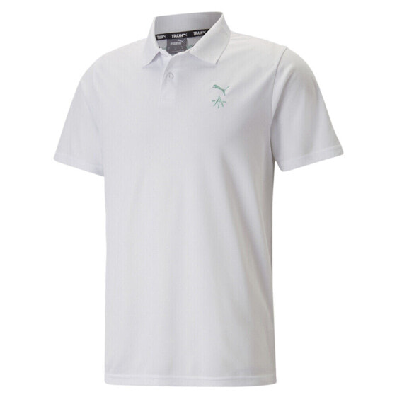 Puma A.T X Pipue Short Sleeve Polo Shirt Mens White Casual 52356402