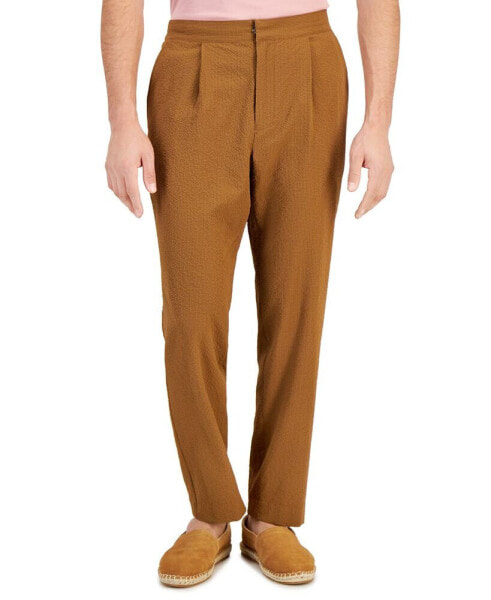 Men's Classic-Fit Textured Seersucker Suit Pants, Created for Macy's