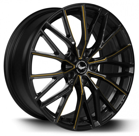 Колесный диск литой Barracuda Project 3.0 black gloss flashgold - DS10 8.5x18 ET30 - LK5/114.3 ML73.1