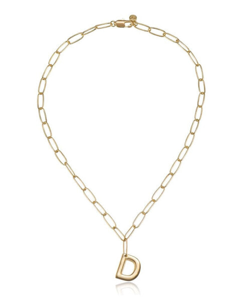 ETTIKA paperclip Chain Initial Necklace