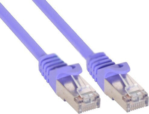 InLine Patch Cable SF/UTP Cat.5e purple 0.25m