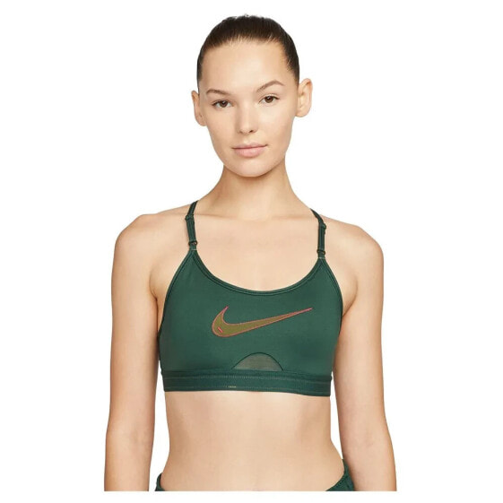 NIKE Dri Fit Indy Light Support Padded Graphic Sports Bra