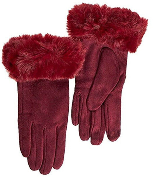 Варежки Verde Women's gloves 02-660 Burgundy