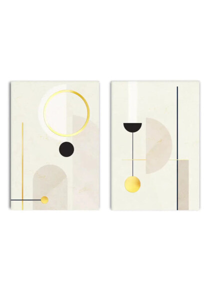 Creme Kunst Gold Poster Set