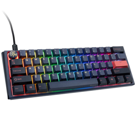 Ducky One 3 Cosmic Blue Mini Gaming Tastatur, RGB LED - MX-Brown (US)