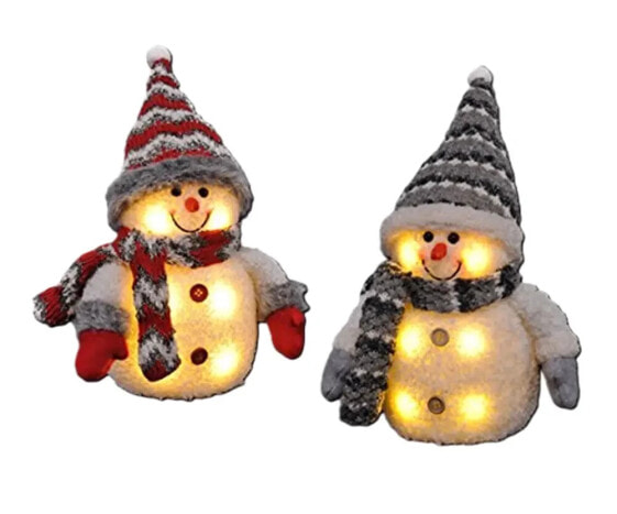 Schneemann mit LED (2er Set)