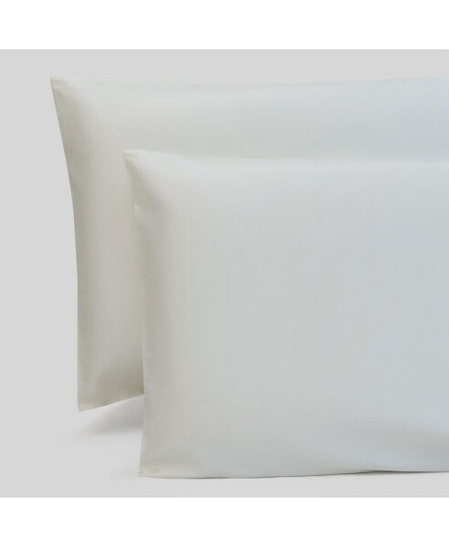 400 Thread Count Certified Organic Cotton Sateen Pillowcase Set of 2