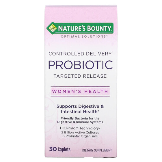 Пищеварительная система Для здоровья женщин Nature's Bounty Optimal Solutions Controlled Delivery Probiotic 30 капсул