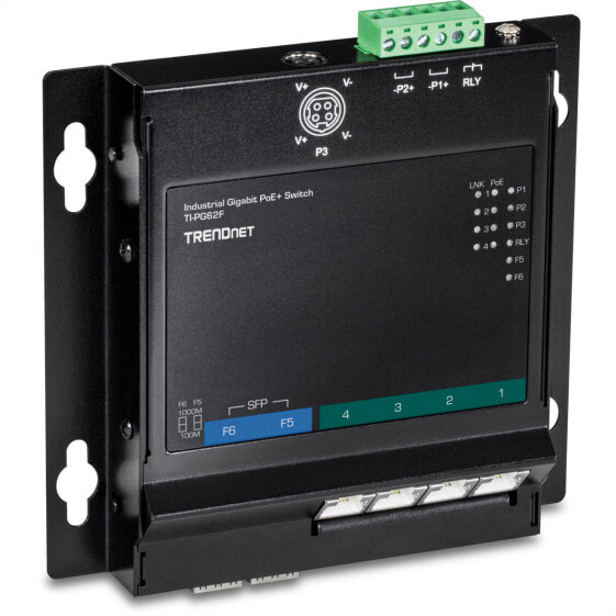 TRENDnet TI-PG62F - Gigabit Ethernet (10/100/1000) - Full duplex - Power over Ethernet (PoE) - Wall mountable