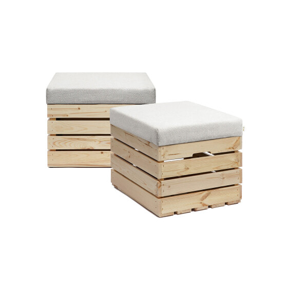 Sitzhocker mit Stauraum NATURE 2er Set