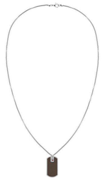 Stylový ocelový náhrdelník s vojenskou známkou 2790431