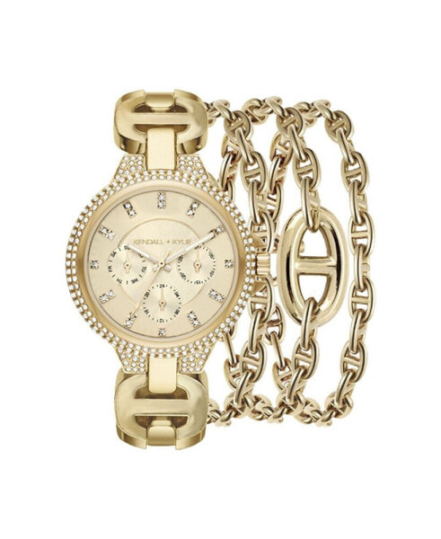 iTouch Women's Gold -Tone Metal Bracelet Watch