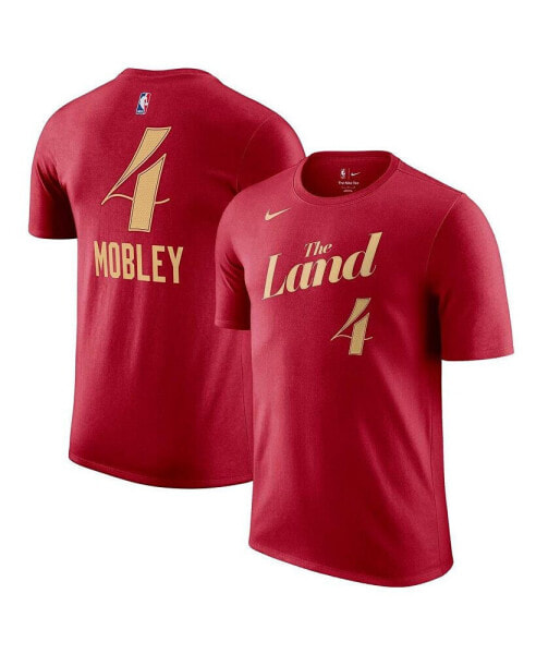 Men's Evan Mobley Wine Cleveland Cavaliers 2023/24 City Edition Name and Number T-shirt