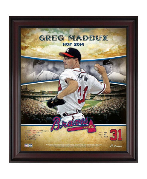 Greg Maddux Atlanta Braves Framed 15" x 17" Hall of Fame Career Profile