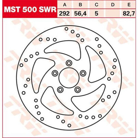 TRW Swing Harley Davidson Flhr 1450 Road King 03 Front Brake Disc