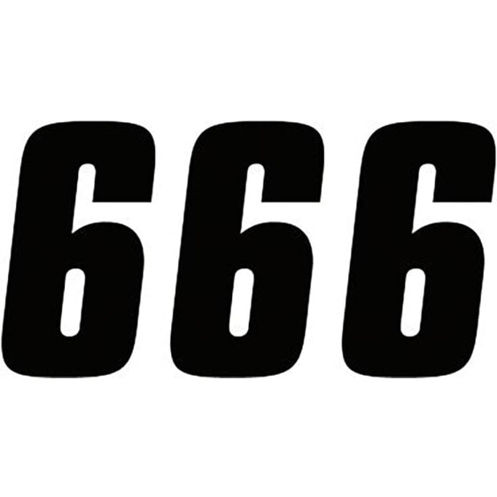 FACTORY EFFEX FX Factory 4´´ #6 08-90006 Number Stickers