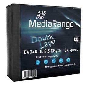 MEDIARANGE MR465 - DVD+R DL - slimcase - 5 pc(s) - 8.5 GB