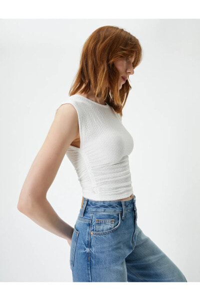 Майка Koton Layered Twist Crop Tank