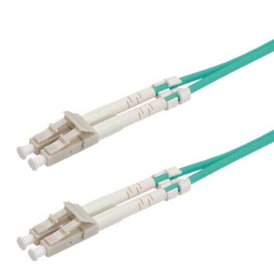 VALUE Fibre Optic Jumper Cable - 50/125µm - LC/LC - OM3 - turquoise 5 m - OM3 - LC - LC