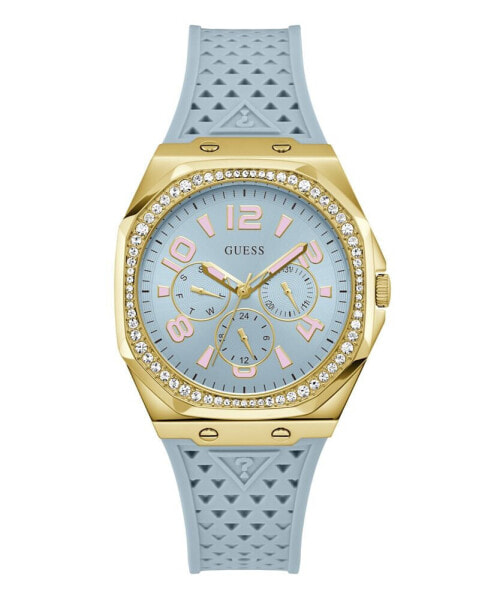 Women's Analog Blue Silicone Watch 39mm