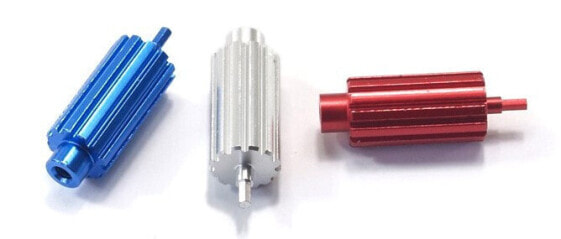 3 knobs set forDX transmitter (1x silver, 1x red, 1x blue)