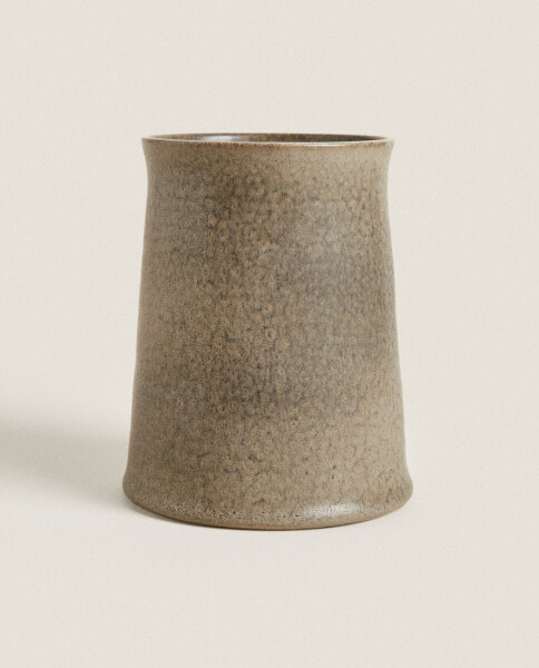 Dark ceramic vase