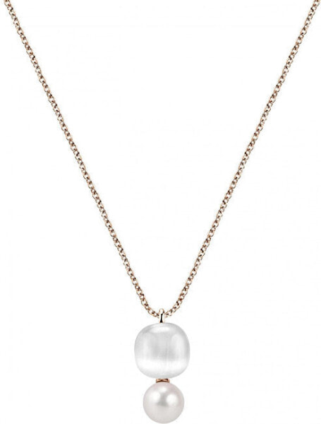 Bronze necklace Gemma Perla SATC02 (chain, pendant)
