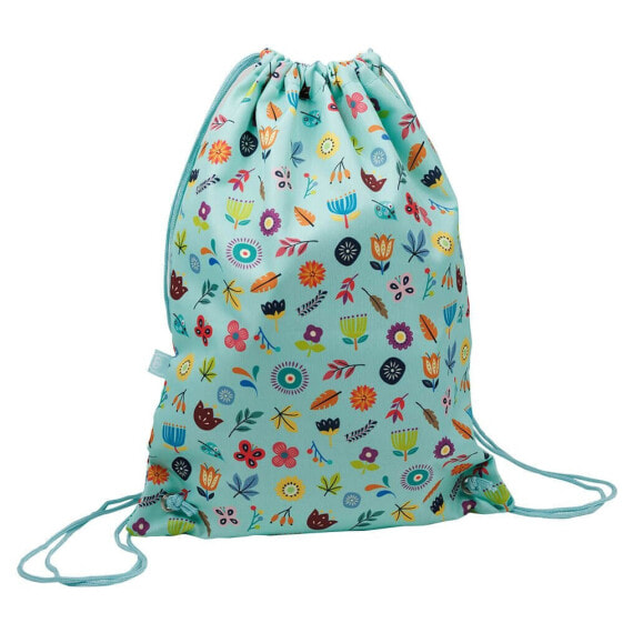 EUREKAKIDS Drawstring backpack and children´s sack backpack with flower print