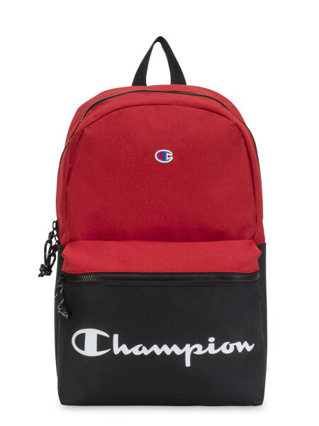 Мужской спортивный рюкзак красный  черный с логотипом с отделением Champion Manuscript Backpack, Bright Red