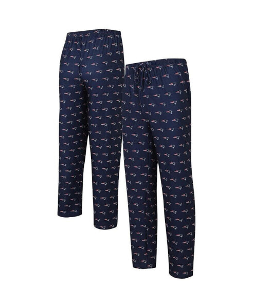 Men's Navy New England Patriots Gauge Allover Print Knit Pants