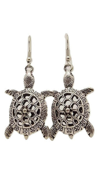 Turtle Retro Vintage Drop Dangle Earring