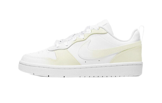 【定制球鞋】 Nike Court Borough Low 2 小清新 芭蕾系列 丝带 少女 低帮 板鞋 GS 奶油黄 / Кроссовки Nike Court Borough Low 2 GS BQ5448-100