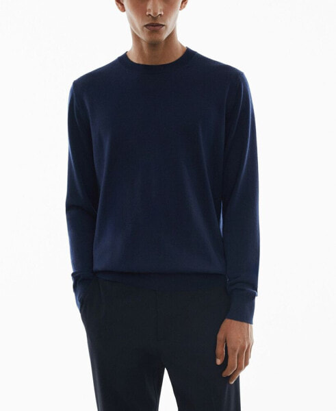 Men's Merino Wool Washable Sweater