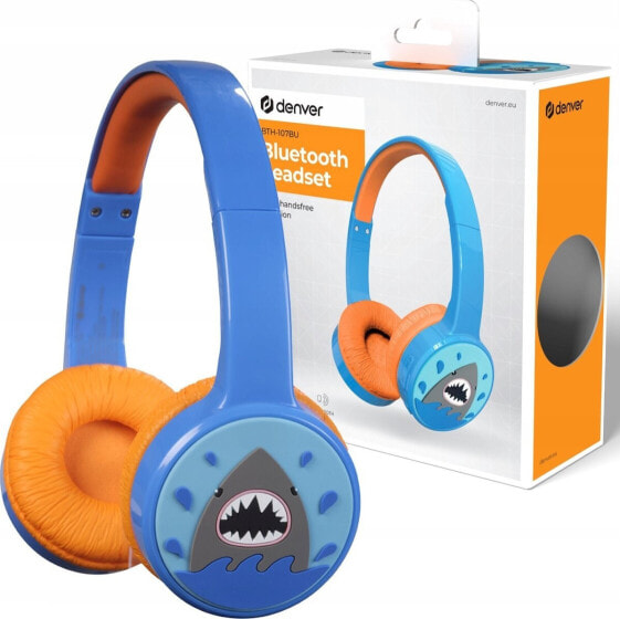 Słuchawki Denver Denver BTH-107BU Kinder BT Over-Ear Headset blau