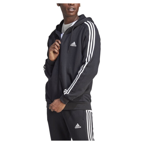 Толстовка Adidas Essentials Fleece 3 полосы Full Zip