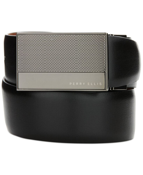 Men's Beehive Reversible Plaque Buckle Belt