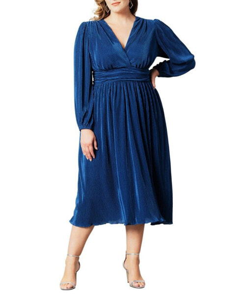 Women's Plus Size Sophie Pleated Cocktail Dress