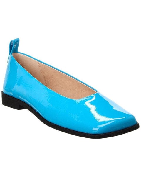 Intentionally Blank Saucer Patent Flat Women's Blue 5